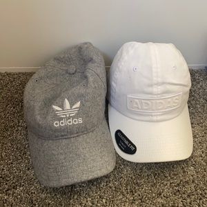 2 adidas hats, never worn